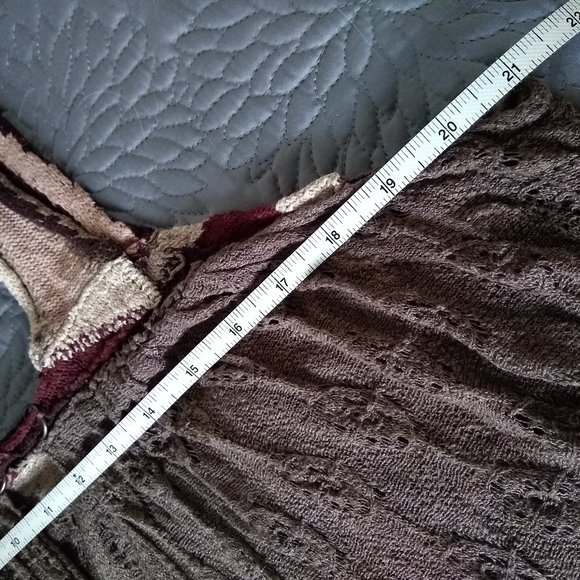 Free People high low crochet sleeveless tunic dress NWOT - Picture 7 of 11